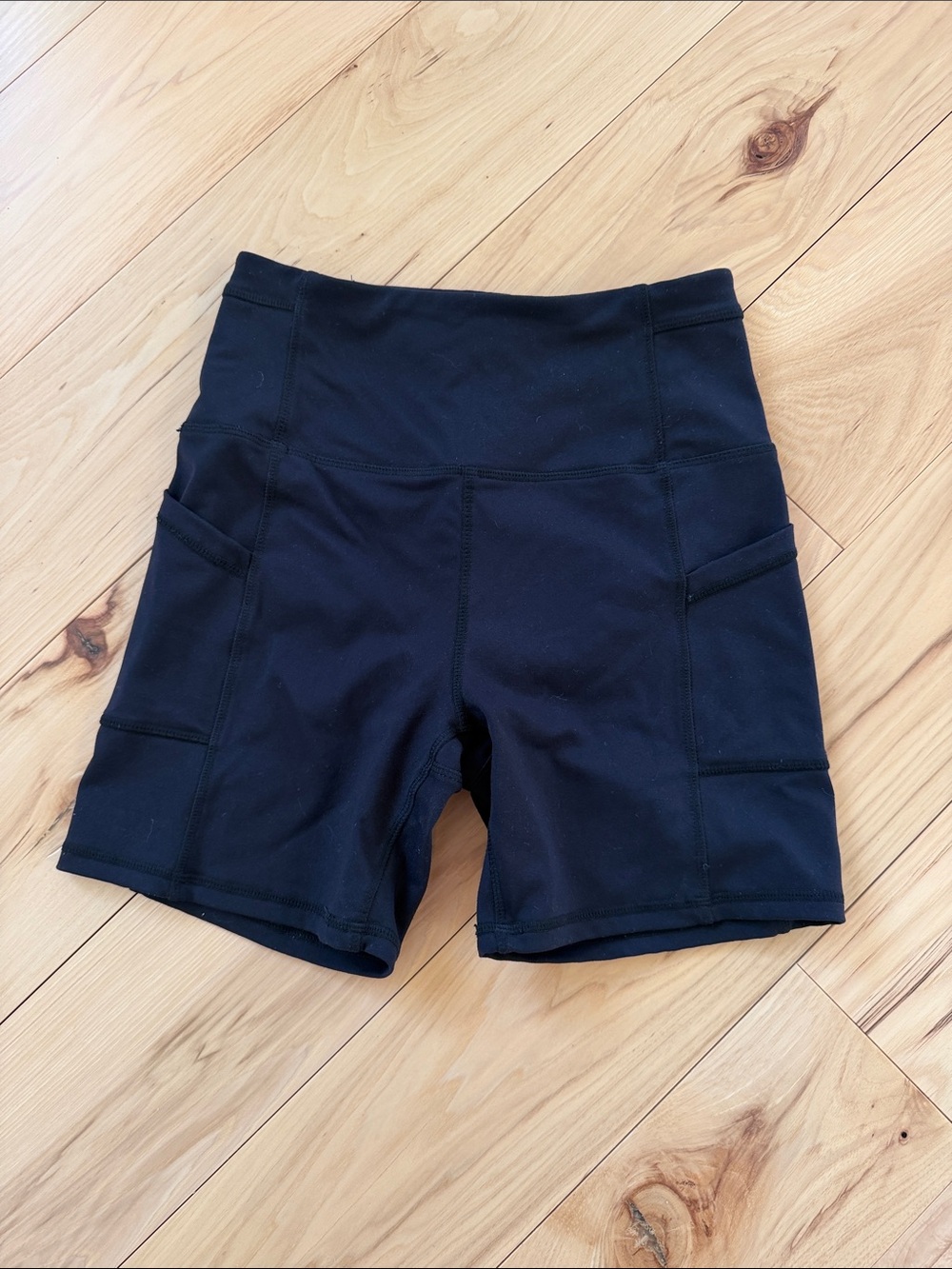 Kyodan Black Bike Shorts with Side Pockets Size XS
